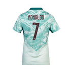 PUMA PORTUGAL 2026 AWAY WOMEN JERSEY RONALDO#7 - PUMA WHITE/GREEN LAGOON