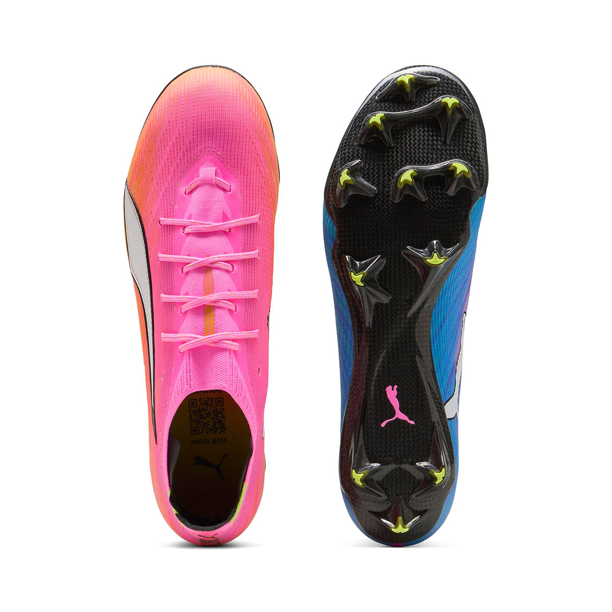 PUMA ULTRA 6 CARBON FG - POISON PINK/PUMA WHITE/SUN STREAM/BRIGHT AQUA/PUMA BLACK