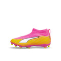 PUMA ULTRA 6 MATCH+ LACELESS FG/AG JR - POISON PINK/PUMA WHITE/SUN STREAM/BRIGHT AQUA/PUMA BLACK
