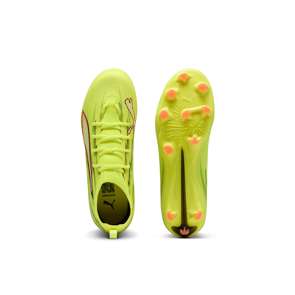 PUMA ULTRA 6 PRO FG/AG JR - YELLOW ALERT/PUMA BLACK/GLOWING RED/LIME SQUEEZE