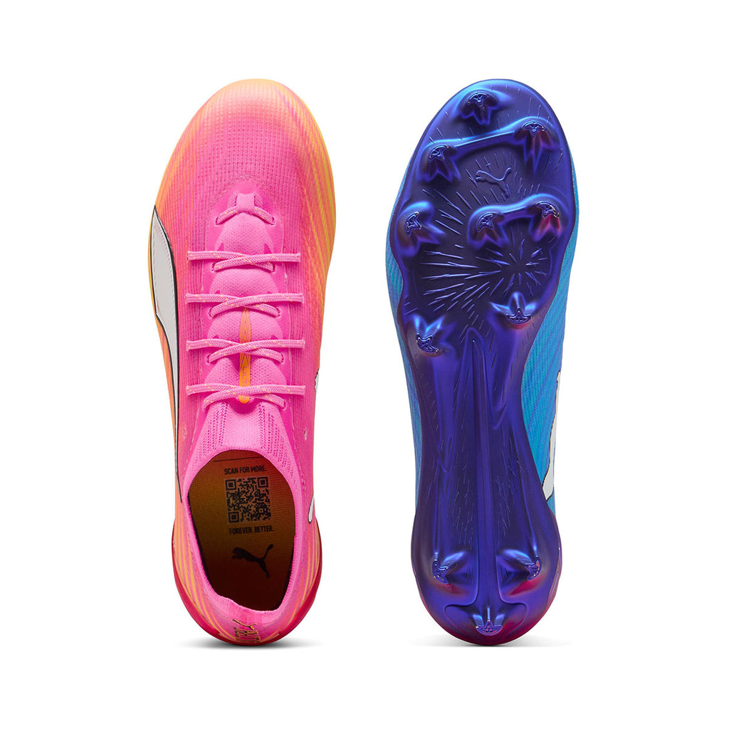 PUMA ULTRA 6 ULTIMATE FG - POISON PINK/PUMA WHITE/SUN STREAM/BRIGHT AQUA/PUMA BLACK