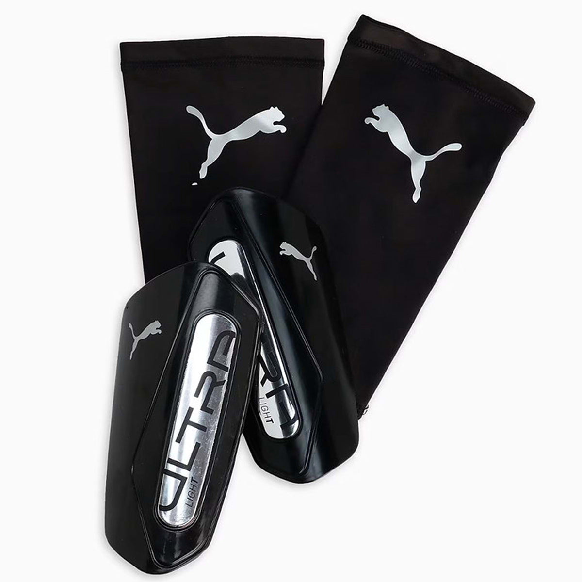PUMA ULTRA LIGHT SLEEVE SHIN GUARDS - PUMA BLACK/PUMA SILVER