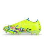 PUMA ULTRA NITRO 7 ULTIMATE ADVANCED LEVEL FG - PUMA WHITE/BLUE GLIMMER/PINK GLIMMER/YELLOW ALERT