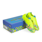 PUMA ULTRA NITRO 7 ULTIMATE ADVANCED LEVEL FG - PUMA WHITE/BLUE GLIMMER/PINK GLIMMER/YELLOW ALERT