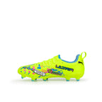 PUMA ULTRA 7 MATCH ADVANCED LEVEL FG/AG JR - PUMA WHITE/BLUE GLIMMER/PINK GLIMMER/YELLOW ALERT