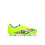 PUMA ULTRA 7 MATCH ADVANCED LEVEL FG/AG JR - PUMA WHITE/BLUE GLIMMER/PINK GLIMMER/YELLOW ALERT