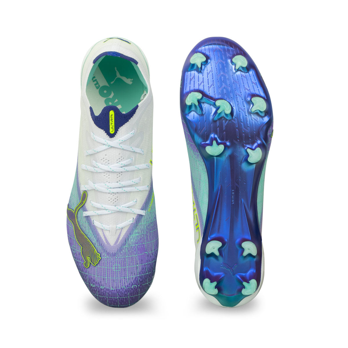 PUMA ULTRA NITRO 7 ULTIMATE HYPER RUSH FG - PUMA WHITE/DARK AMETHYST/LAPIS LAZULI/ELECTRIC PEPPERMINT