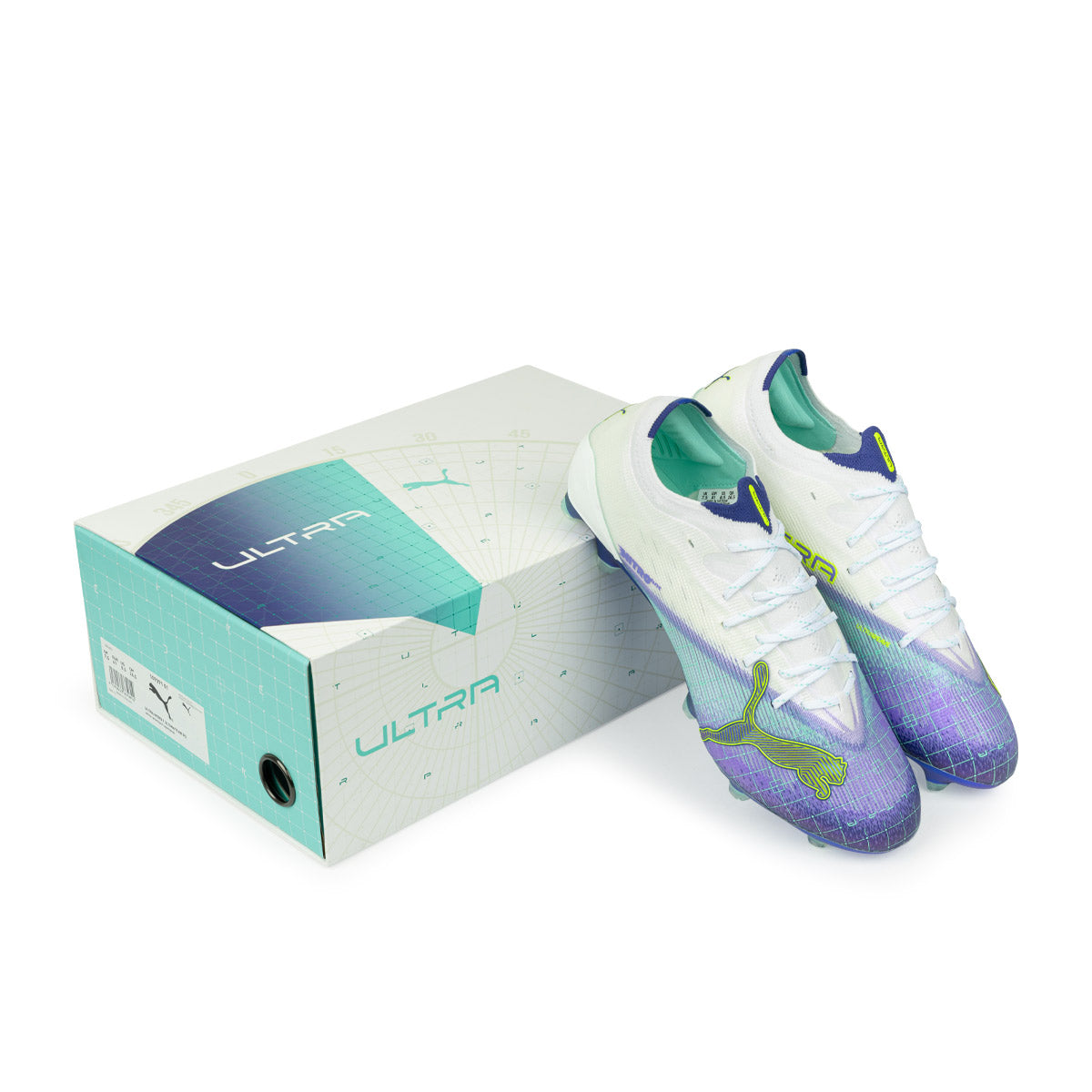 PUMA ULTRA NITRO 7 ULTIMATE HYPER RUSH FG - PUMA WHITE/DARK AMETHYST/LAPIS LAZULI/ELECTRIC PEPPERMINT