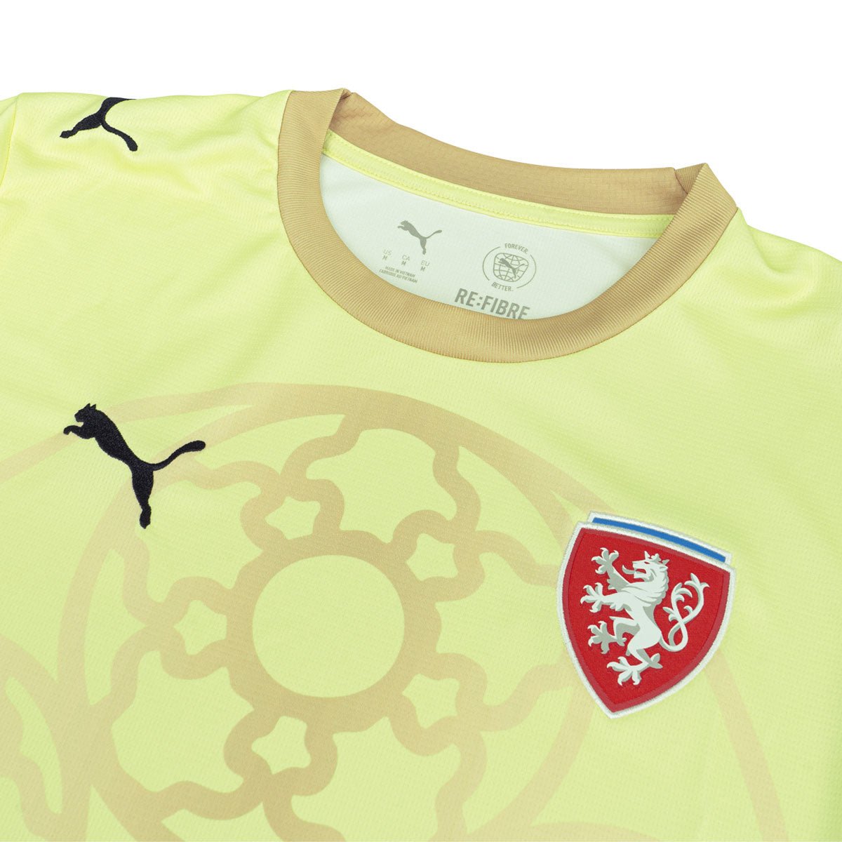 PUMA X CZECH X SALEHE BEMBURY 2026 GOALKEEPER REPLICA JERSEY - GOLD MOON/PEBBLE PATH