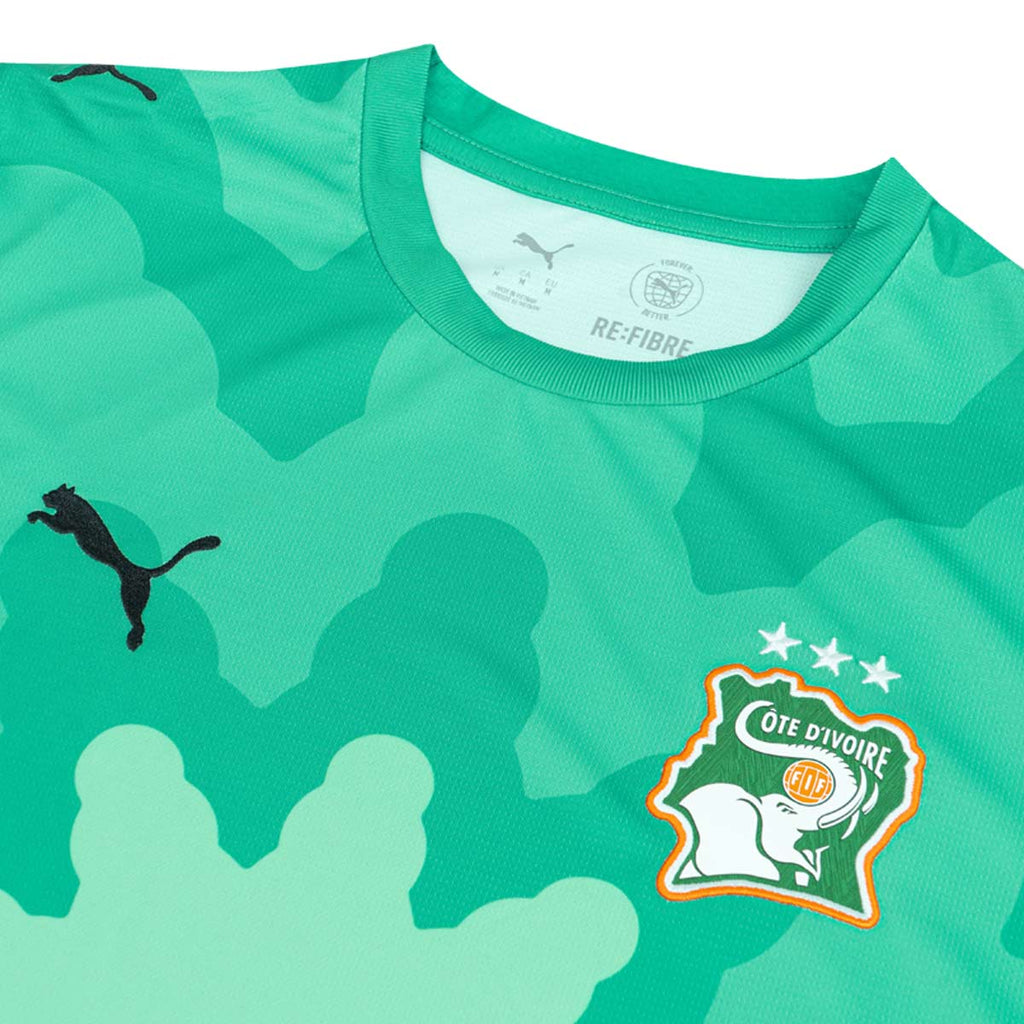 PUMA X IVORY COAST X SALEHE BEMBURY 2026 GOALKEEPER REPLICA JERSEY - SPARKLING GREEN/PUMA BLACK