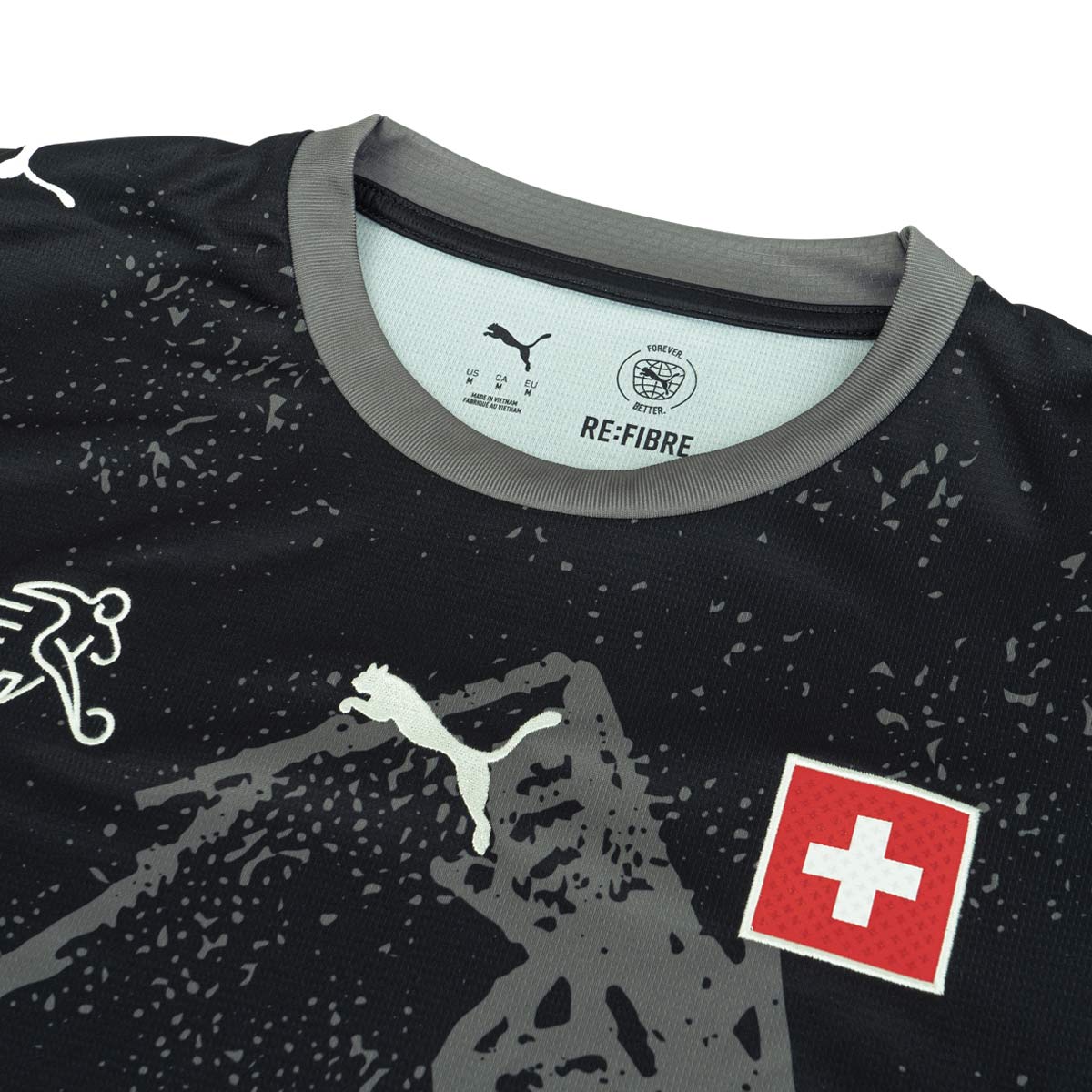 PUMA X SWITZERLAND X SALEHE BEMBURY 2026 GOALKEEPER REPLICA JERSEY - PUMA BLACK/COOL DARK GRAY