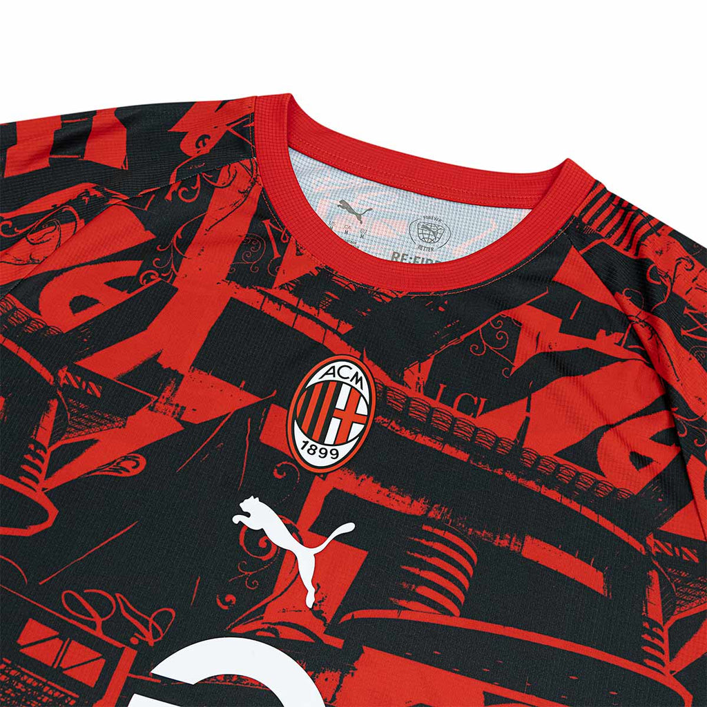 PUMA AC MILAN 2026/2027 PRE MATCH JERSEY - FOR ALL TIME RED/PUMA BLACK