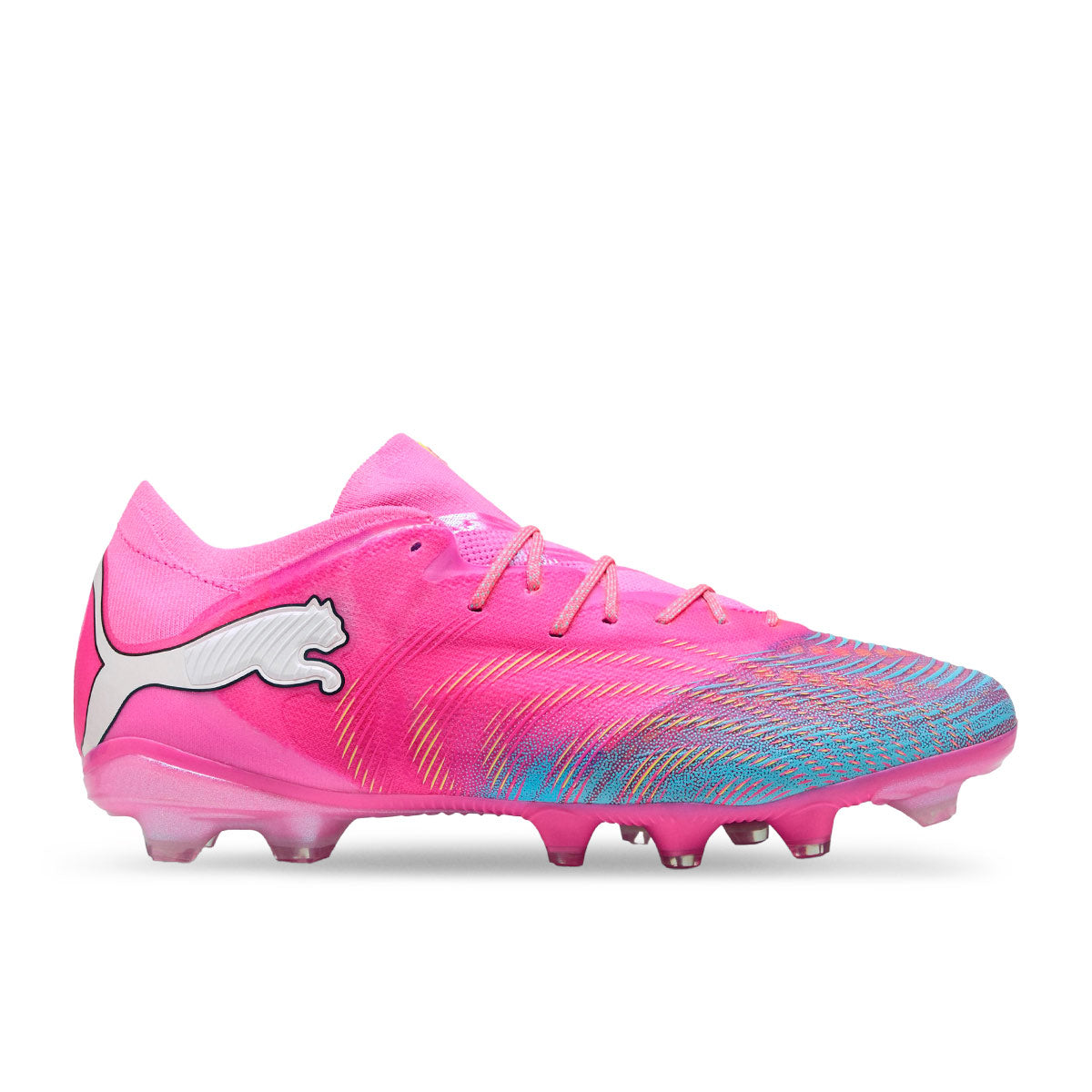 PUMA FUTURE 9 FUSION FG/AG - POISON PINK/SUN STREAM/BRIGHT AQUA/PUMA WHITE