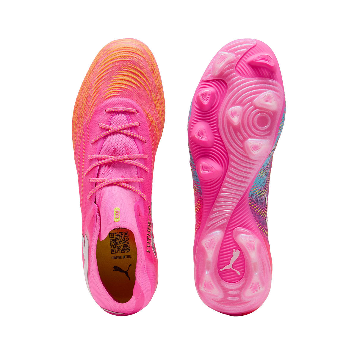 PUMA FUTURE 9 FUSION FG/AG - POISON PINK/SUN STREAM/BRIGHT AQUA/PUMA WHITE