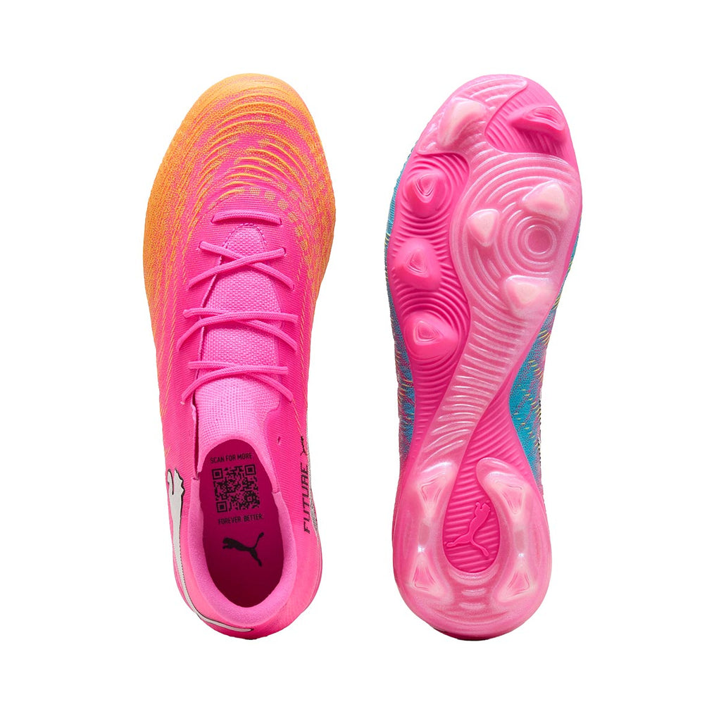 PUMA FUTURE 9 MATCH FUSION FG/AG - POISON PINK/SUN STREAM/BRIGHT AQUA/PUMA WHITE