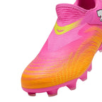 PUMA FUTURE 9 MATCH LACELESS FG/AG JR - POISON PINK/SUN STREAM/BRIGHT AQUA/PUMA WHITE