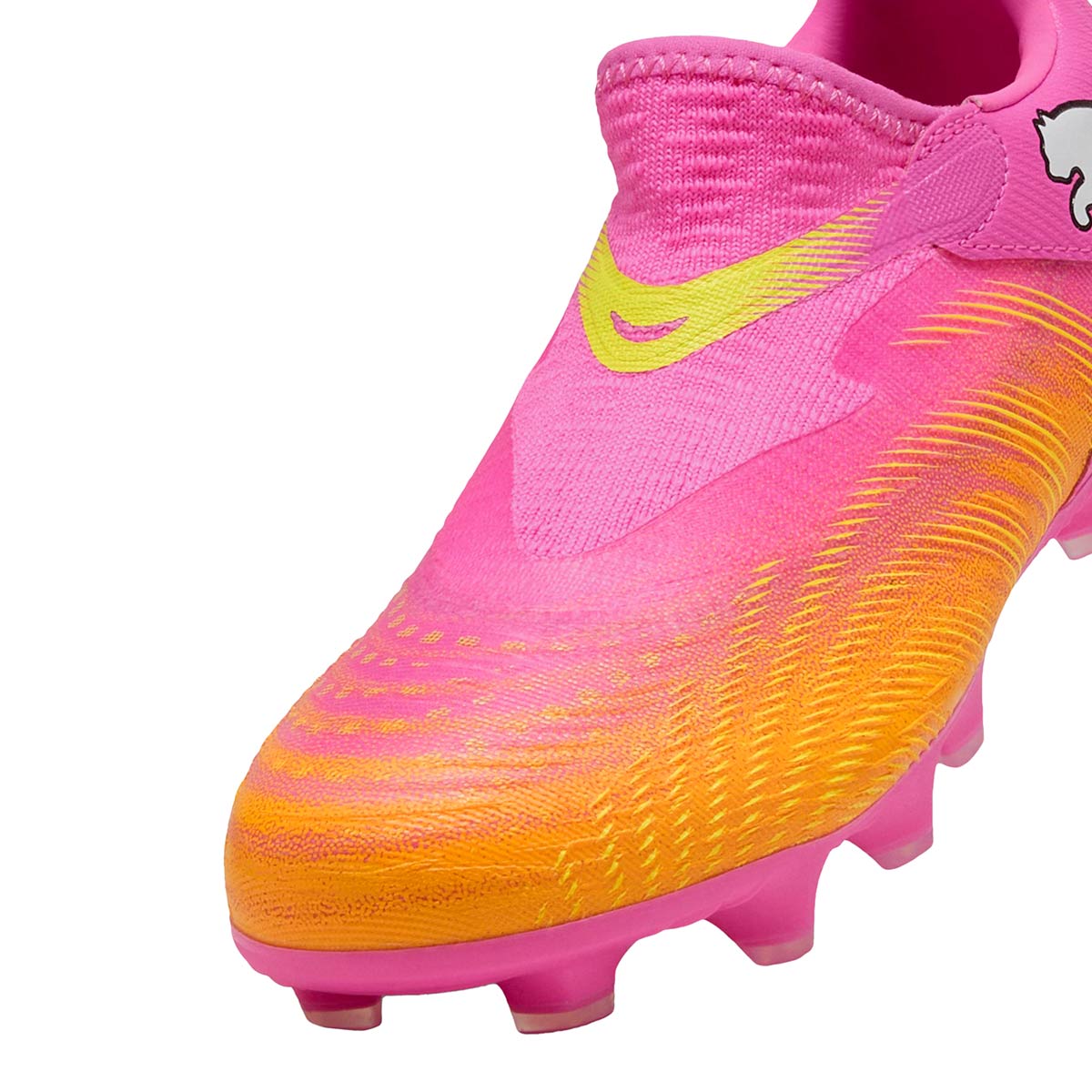PUMA FUTURE 9 MATCH LACELESS FG/AG JR - POISON PINK/SUN STREAM/BRIGHT AQUA/PUMA WHITE