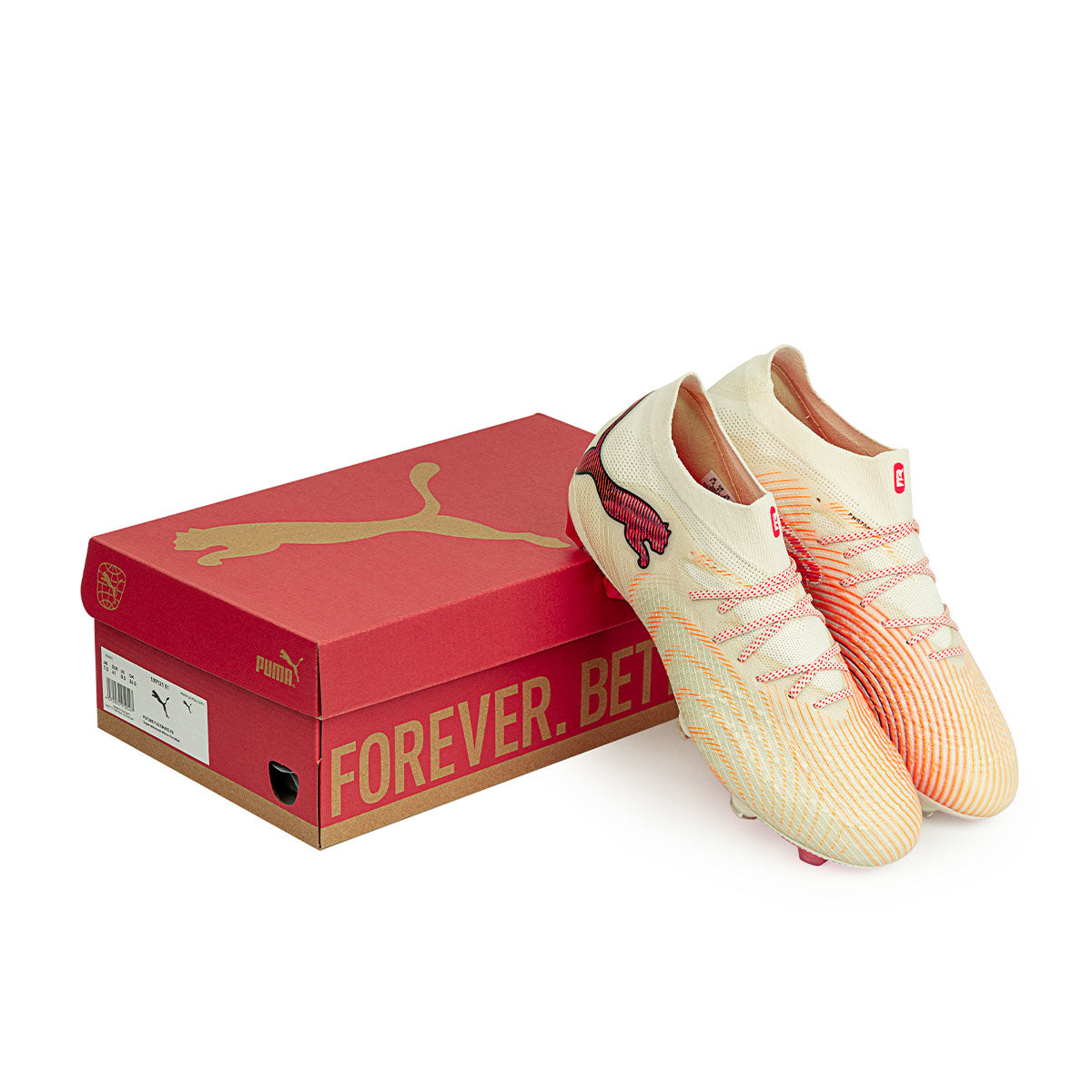PUMA FUTURE 9 ULTIMATE FG - SUGARED ALMOND/PUMA WHITE/ULTRA RED/PUMA BLACK