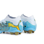 PUMA FUTURE 9 ULTIMATE PLAYMAKER FG - PUMA WHITE/VIBRANT BLUE/SUN STREAM/LIGHT AQUA
