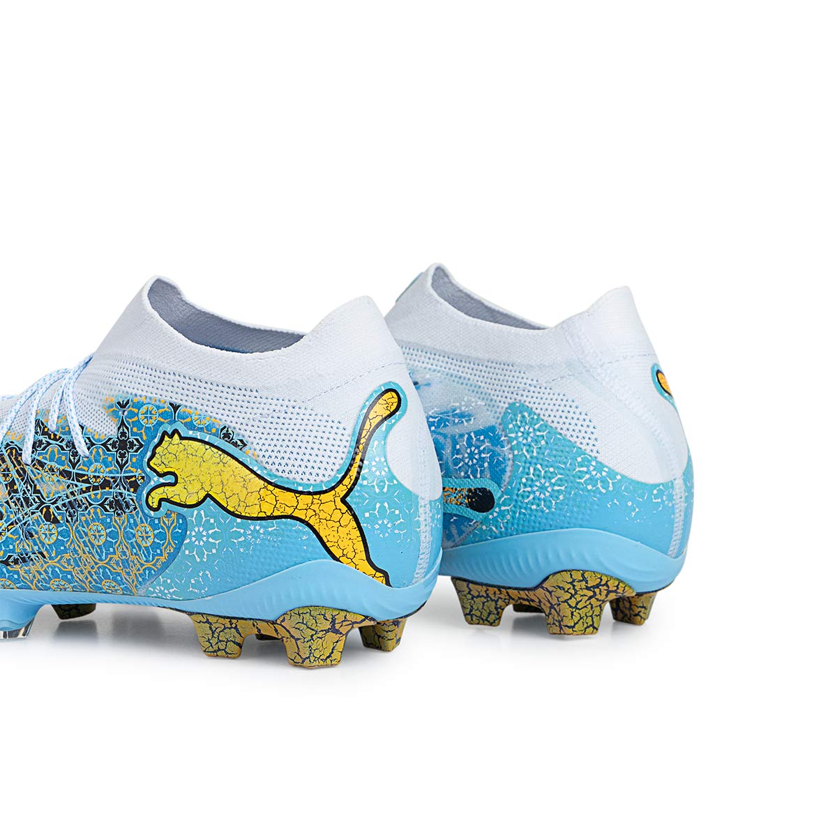 PUMA FUTURE 9 ULTIMATE PLAYMAKER FG - PUMA WHITE/VIBRANT BLUE/SUN STREAM/LIGHT AQUA