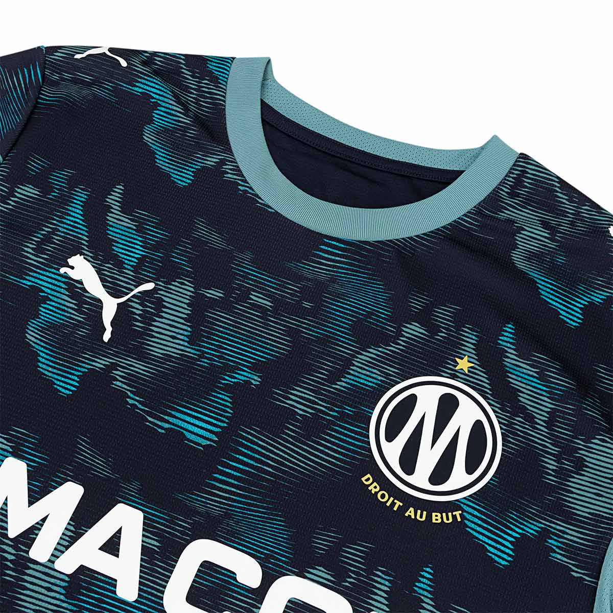 PUMA OLYMPIQUE DE MARSEILLE 2026/2027 AWAY REPLICA JERSEY - NEW NAVY/BALTIC SEA BLUE