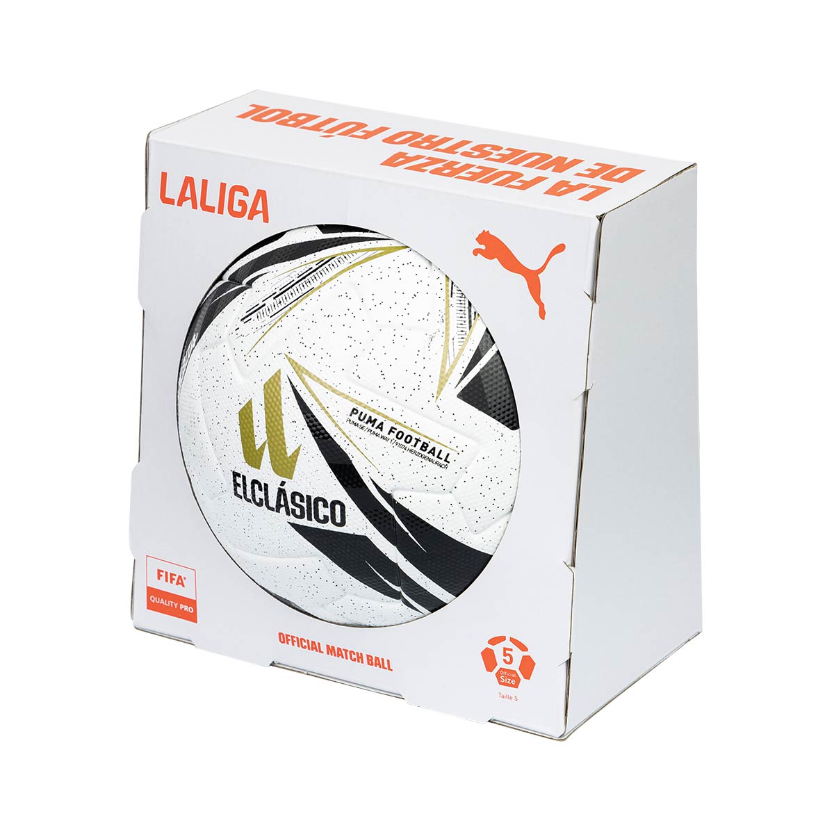 PUMA ORBITA LALIGA EL CLASICO 2025/2026 (FIFA QUALITY PRO) WP - PUMA WHITE/MULTICOLOR
