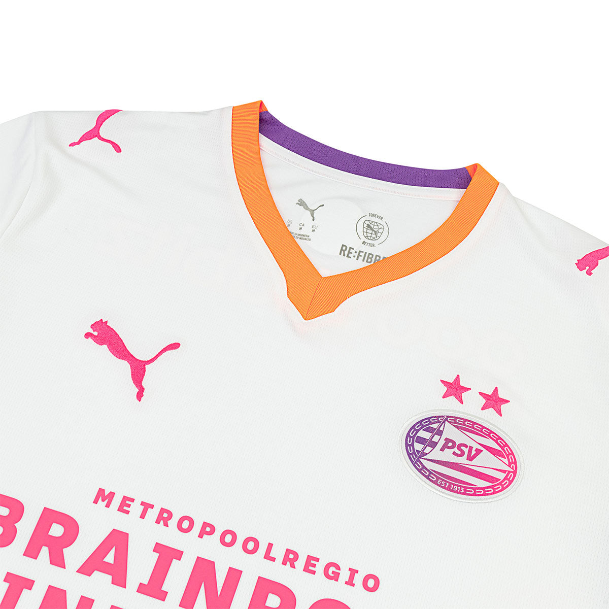 PUMA PSV EINDHOVEN 2026/2027 AWAY REPLICA JERSEY - PUMA WHITE/ORANGE GLOW
