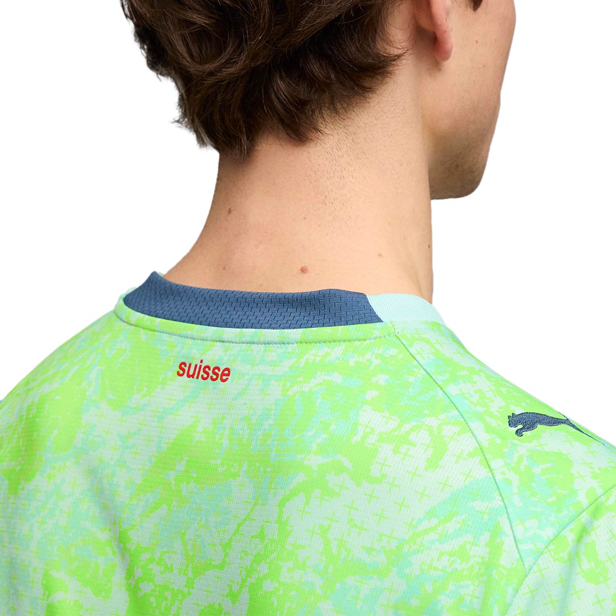 PUMA SWITZERLAND 2026 AWAY REPLICA JERSEY - SEA GLASS/DARK INDIGO