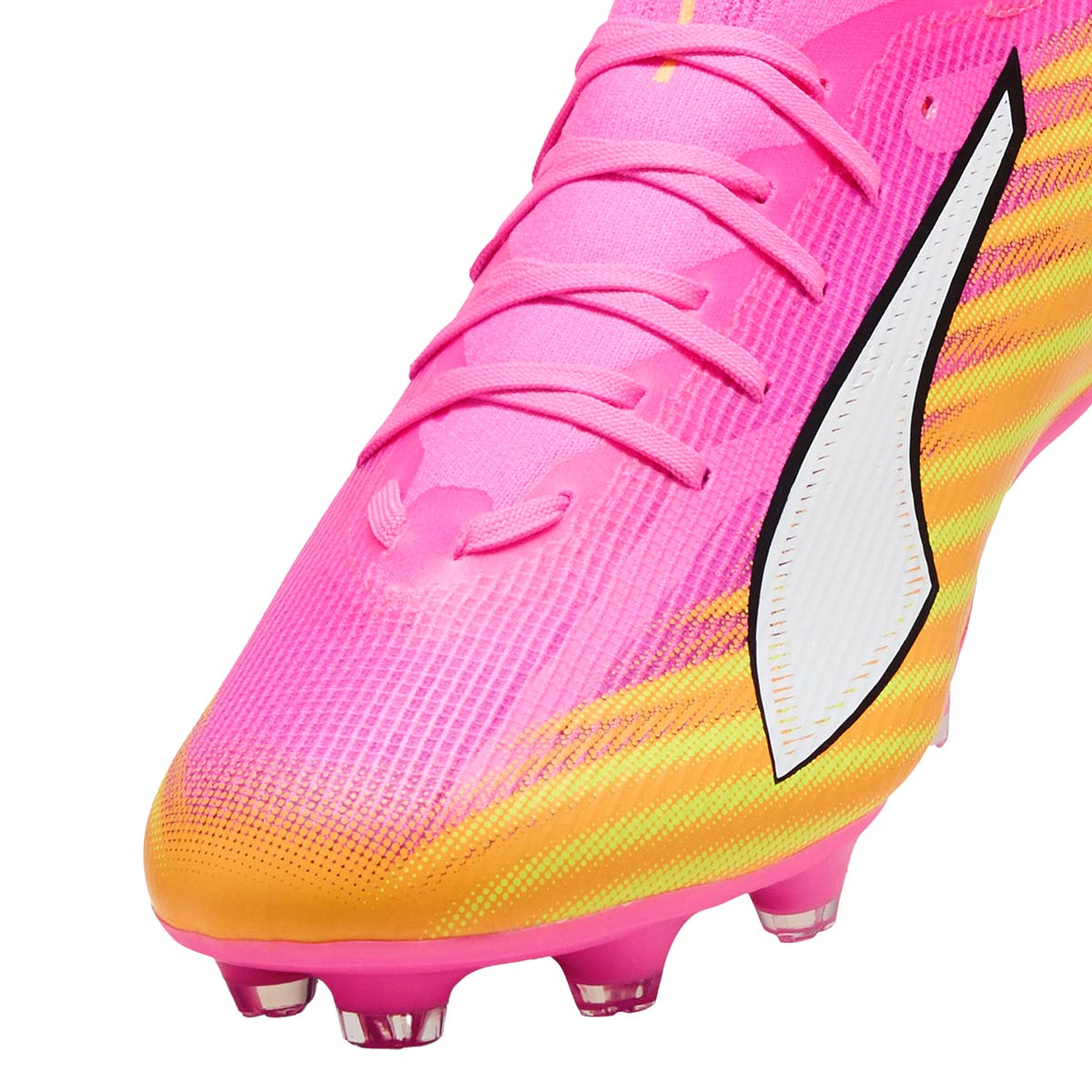 PUMA ULTRA 6 MATCH FG/AG - POISON PINK/PUMA WHITE/SUN STREAM/BRIGHT AQUA/PUMA BLACK
