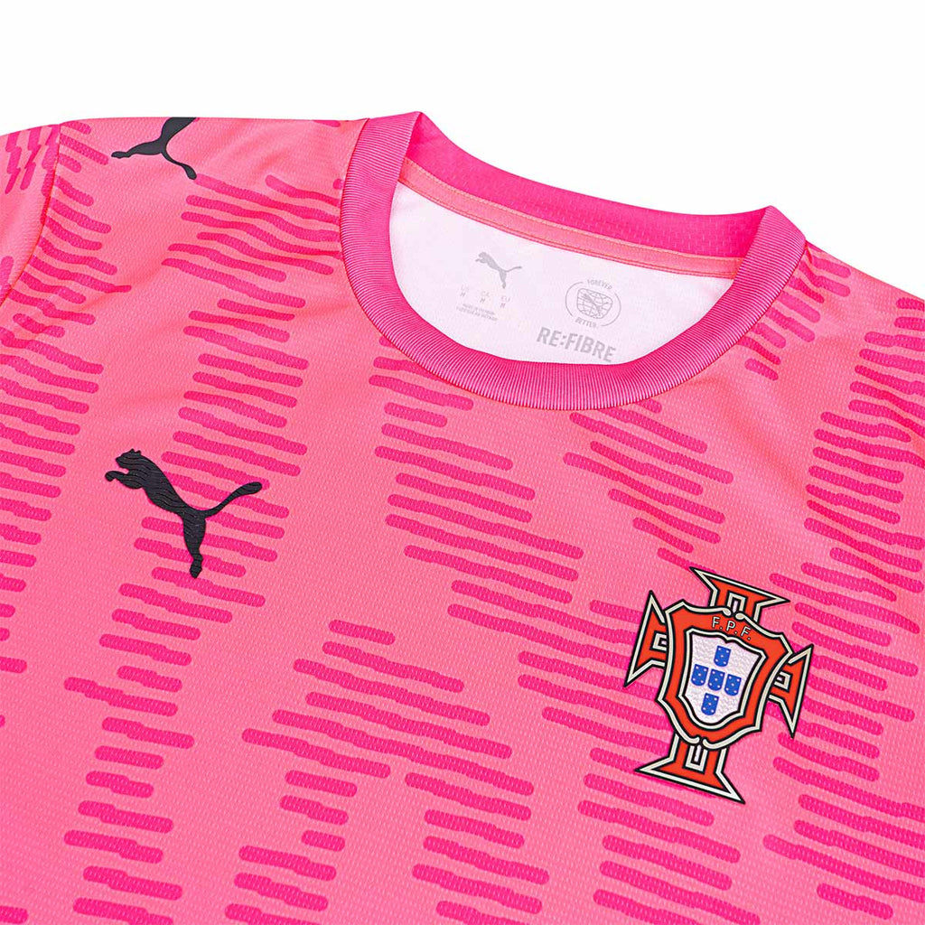 PUMA X PORTUGAL X SALEHE BEMBURY 2026 GOALKEEPER REPLICA JERSEY - SUN STRUCK/FLURO PINK PES