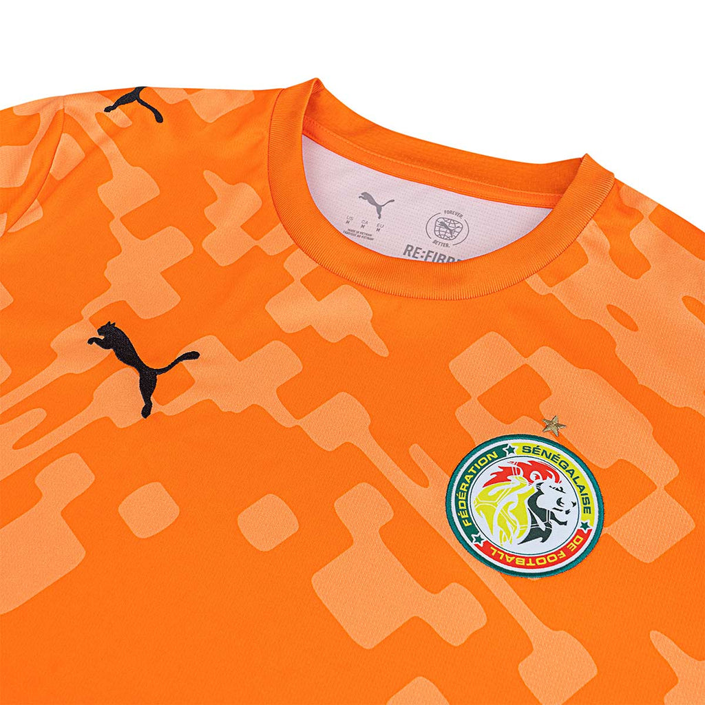 PUMA X SENEGAL X SALEHE BEMBURY 2026 GOALKEEPER REPLICA JERSEY - VERMILLION/ORANGE GLO