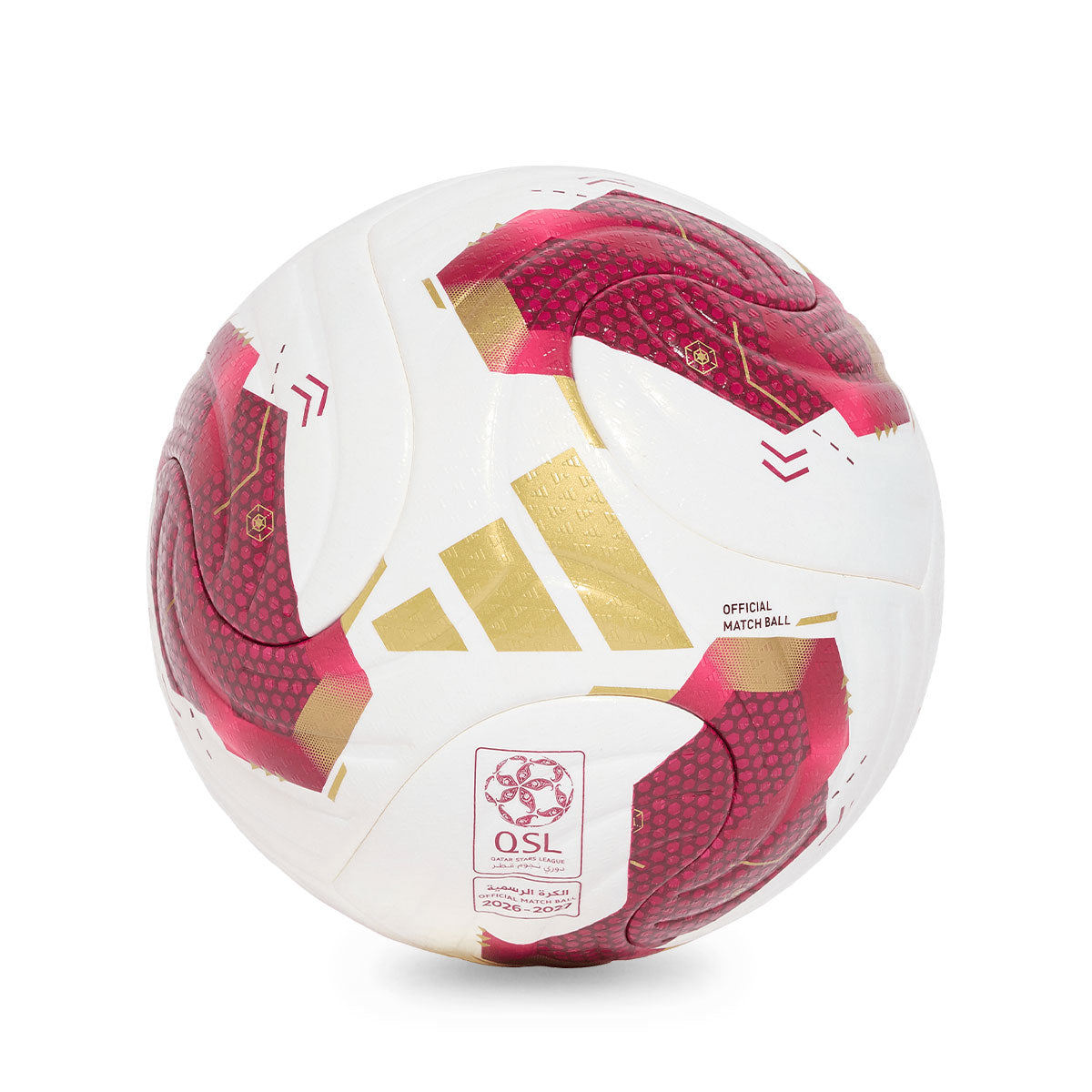 ADIDAS QATAR STARS LEAGUE 2026/2027 PRO BALL - WHITE/BLACK