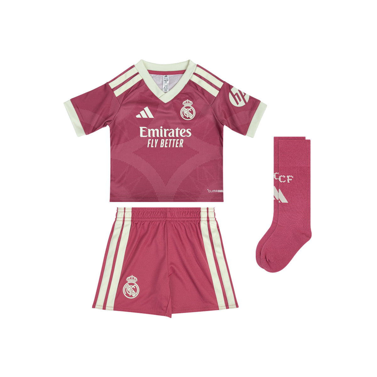 ADIDAS REAL MADRID 2026/2027 THIRD MINI JERSEY - WILD PINK