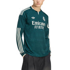 ADIDAS REAL MADRID 2026/2027 AWAY REPLICA LONG SLEEVE JERSEY - AURORA IVY