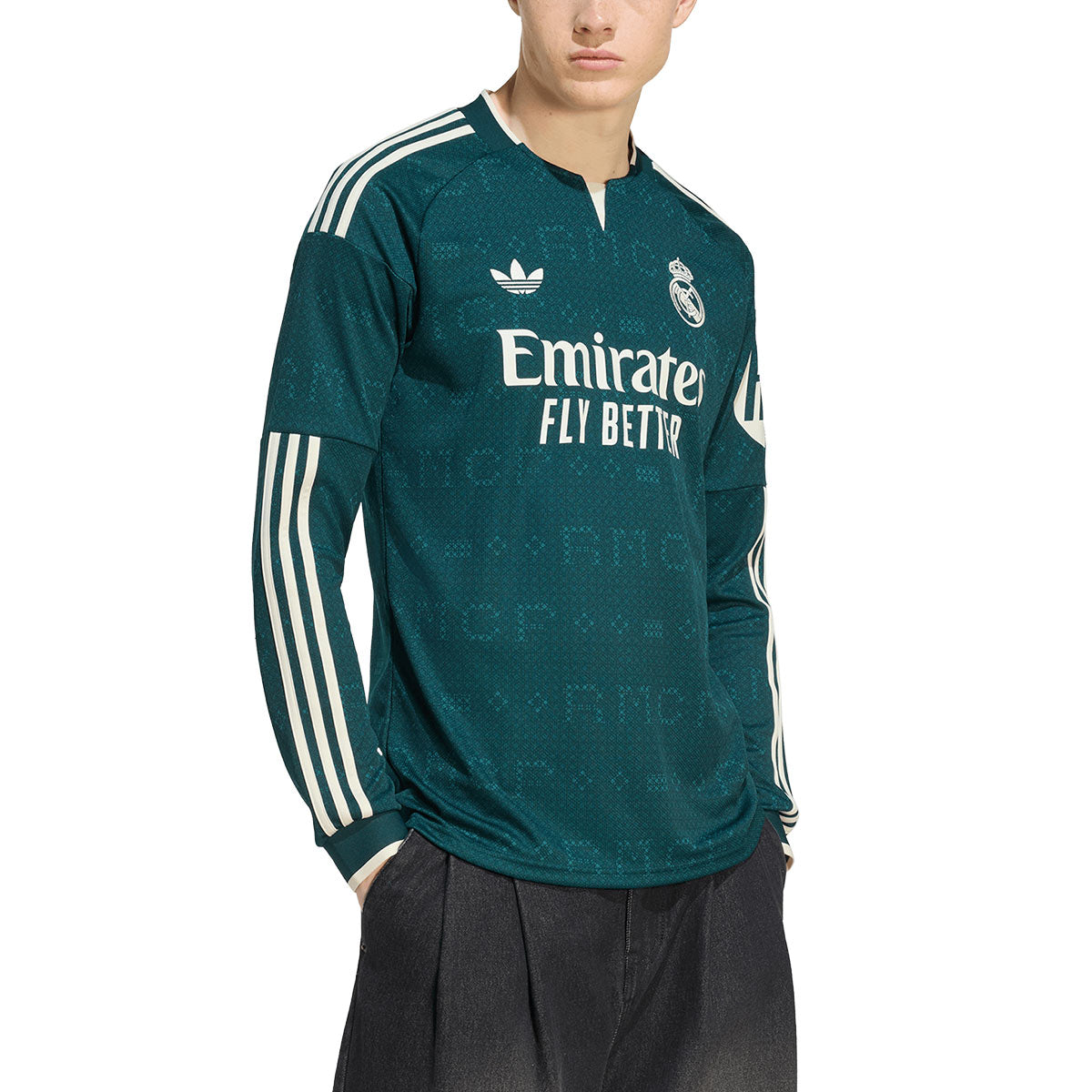 ADIDAS REAL MADRID 2026/2027 AWAY REPLICA LONG SLEEVE JERSEY - AURORA IVY