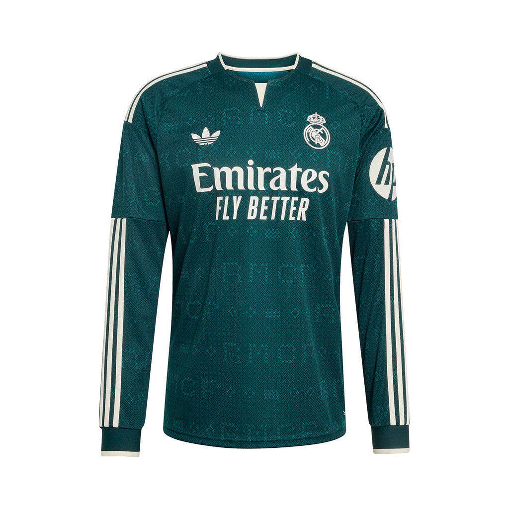 ADIDAS REAL MADRID 2026/2027 AWAY REPLICA LONG SLEEVE JERSEY - AURORA IVY