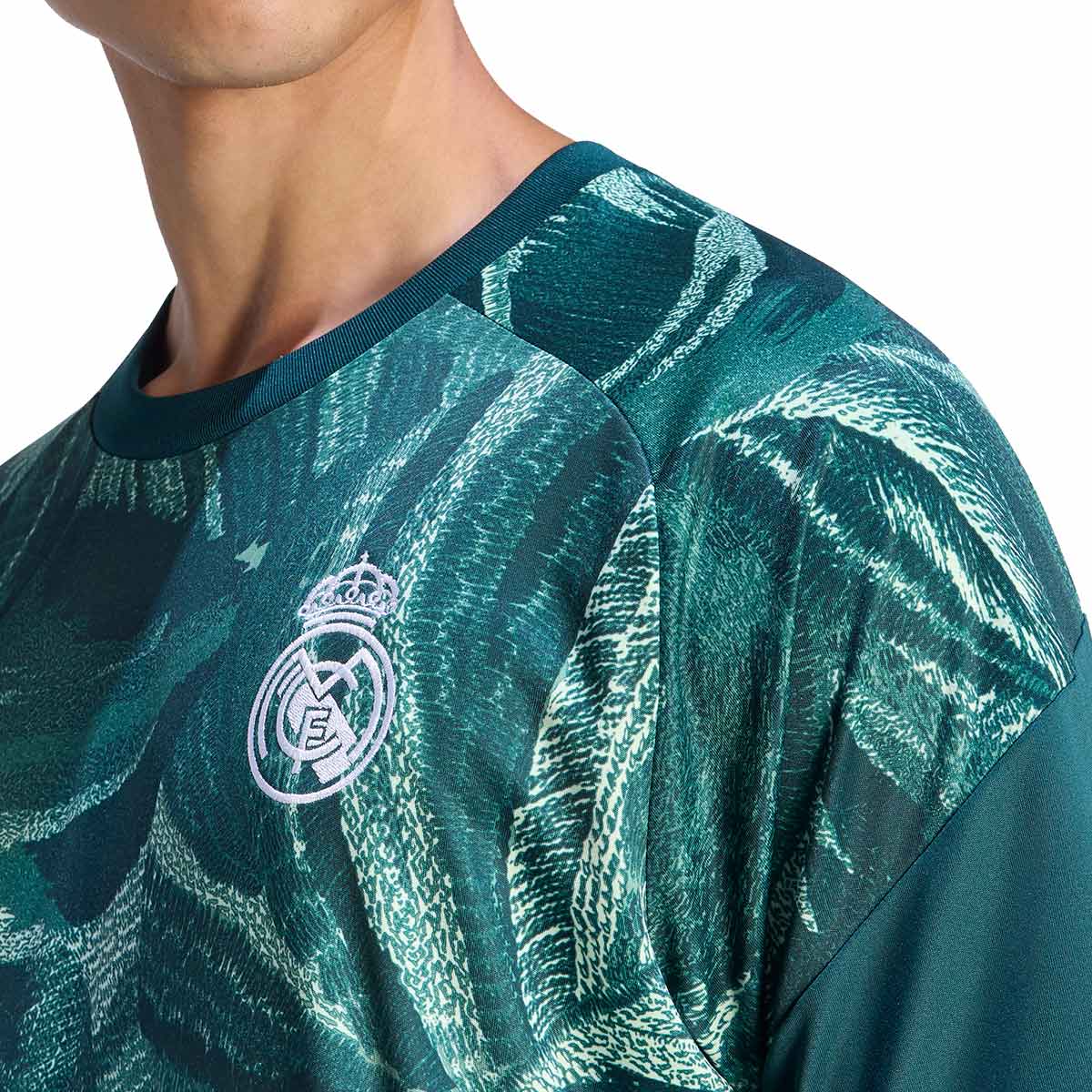 ADIDAS REAL MADRID 2026/2027 PRE SHIRT - AURORA IVY/SEMI GREEN SPARK