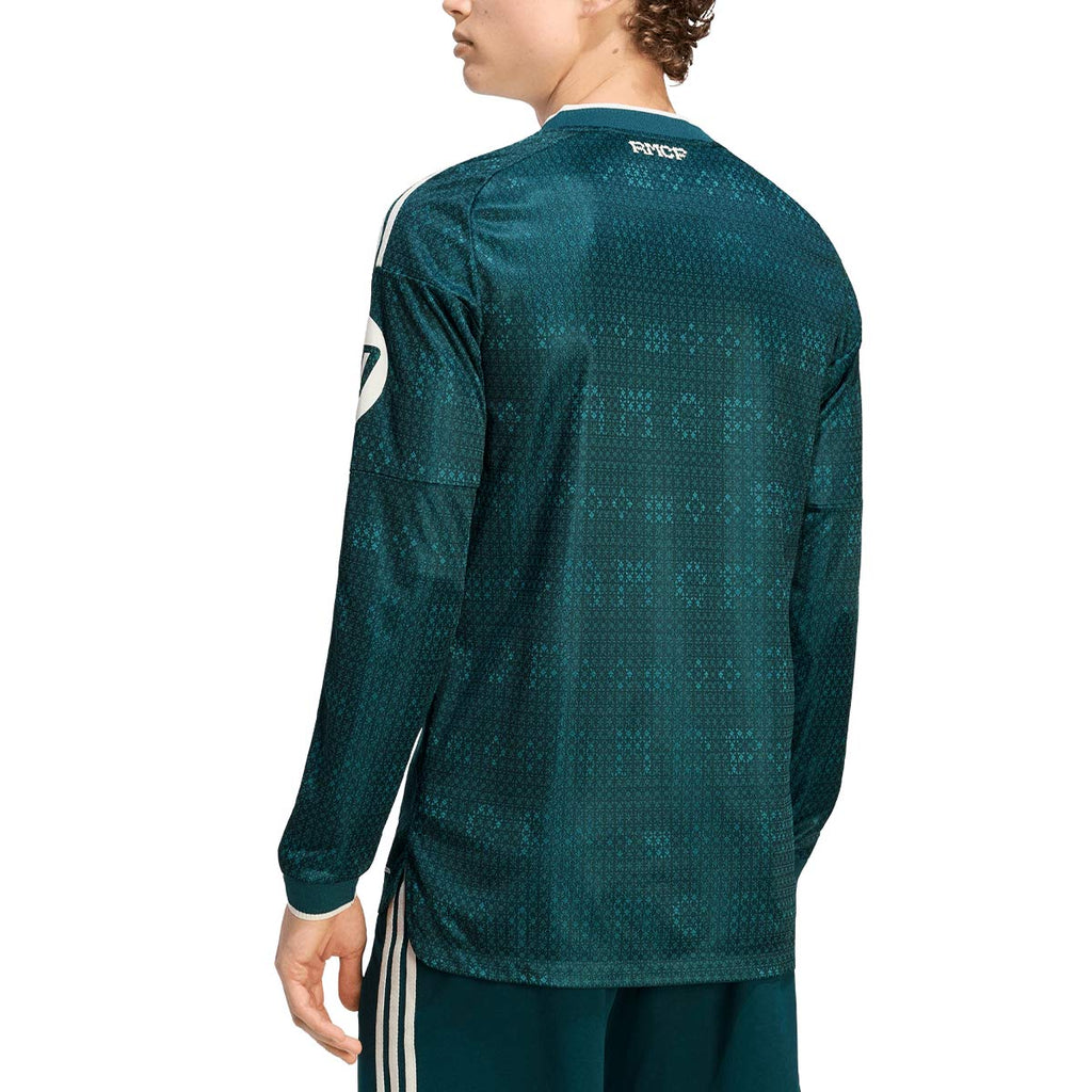 ADIDAS REAL MADRID 2026/2027 AWAY PLAYER LONG SLEEVE JERSEY - AURORA IVY