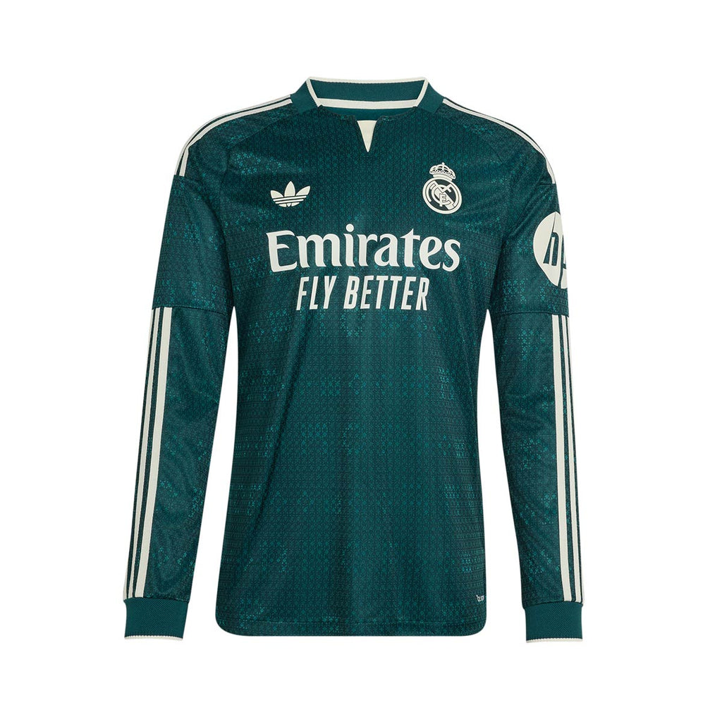 ADIDAS REAL MADRID 2026/2027 AWAY PLAYER LONG SLEEVE JERSEY - AURORA IVY