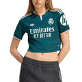 ADIDAS REAL MADRID 2026/2027 AWAY REPLICA WOMEN CROP JERSEY - AURORA IVY