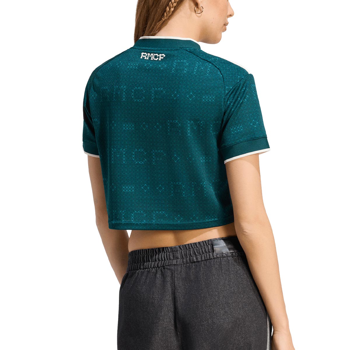 ADIDAS REAL MADRID 2026/2027 AWAY REPLICA WOMEN CROP JERSEY - AURORA IVY