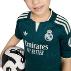 ADIDAS REAL MADRID 2026/2027 AWAY MINI JERSEY - AURORA IVY
