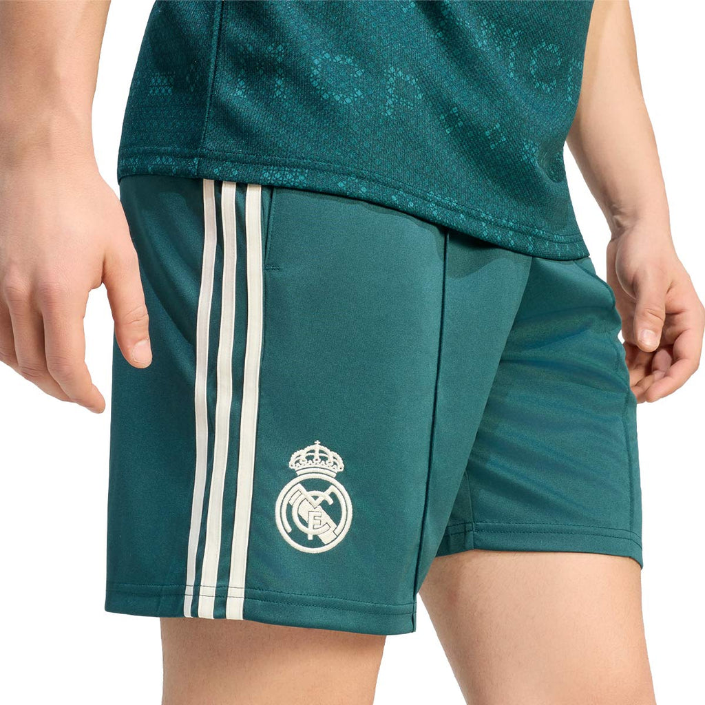 ADIDAS REAL MADRID 2026/2027 AWAY SHORTS - AURORA IVY