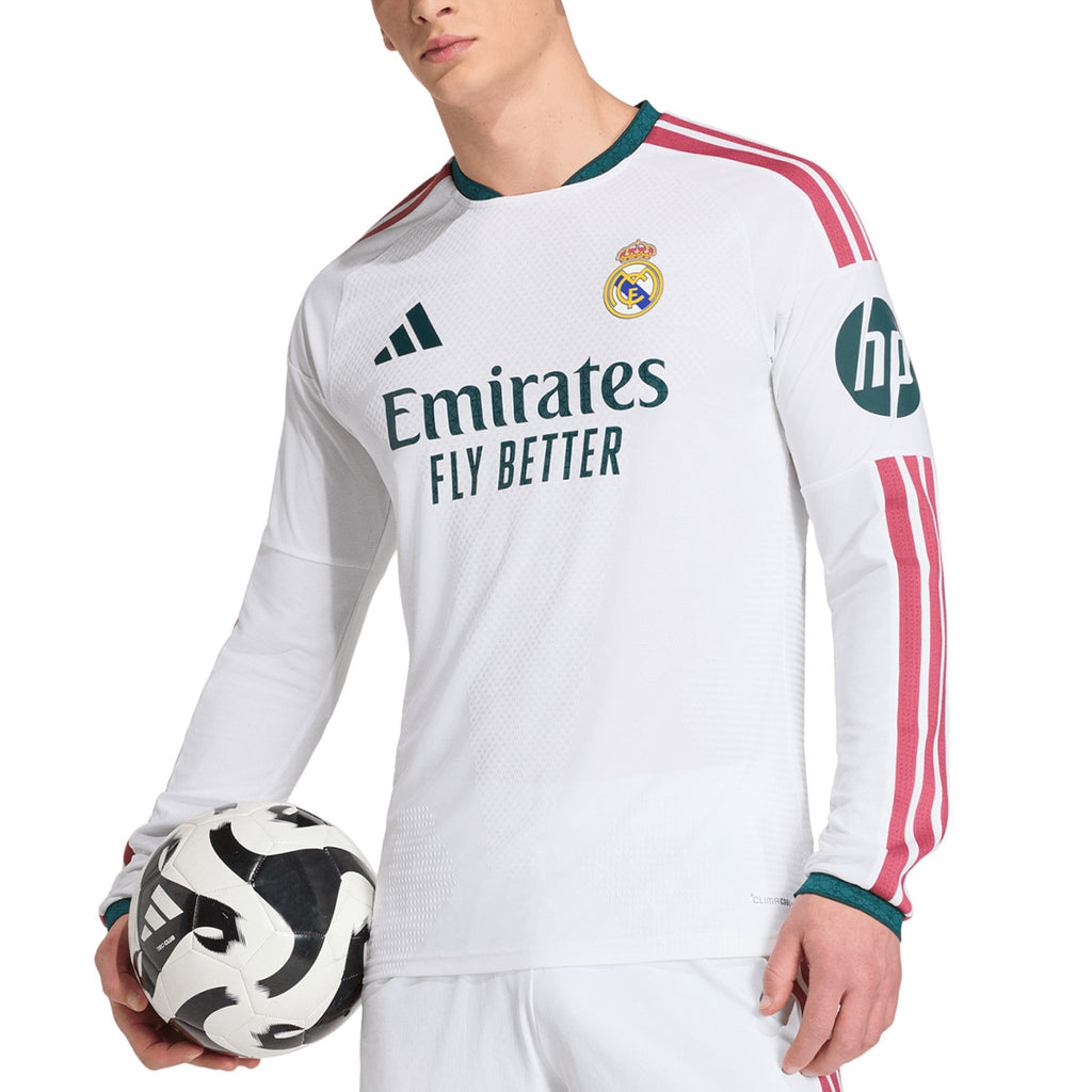 ADIDAS REAL MADRID 2026/2027 HOME PLAYER LONG SLEEVE JERSEY - WHITE