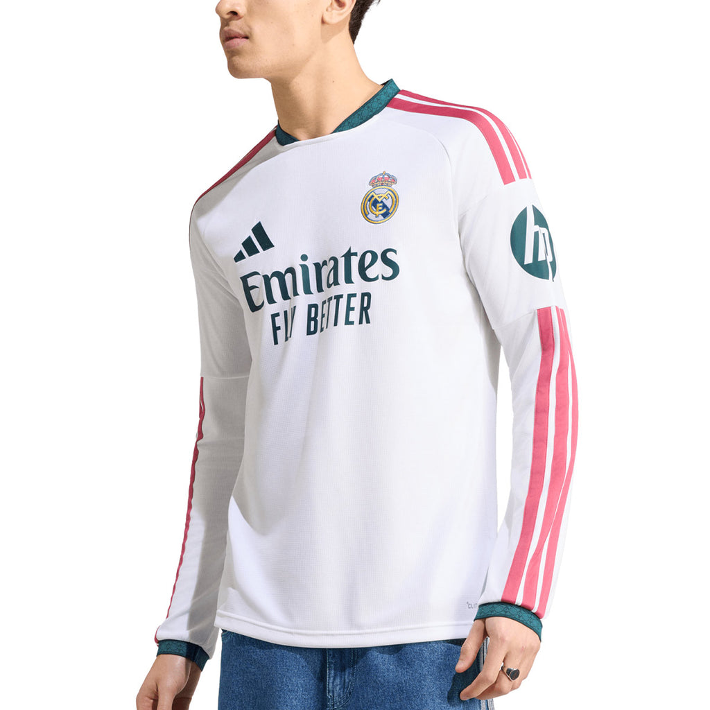 ADIDAS REAL MADRID 2026/2027 HOME REPLICA LONG SLEEVE JERSEY - WHITE