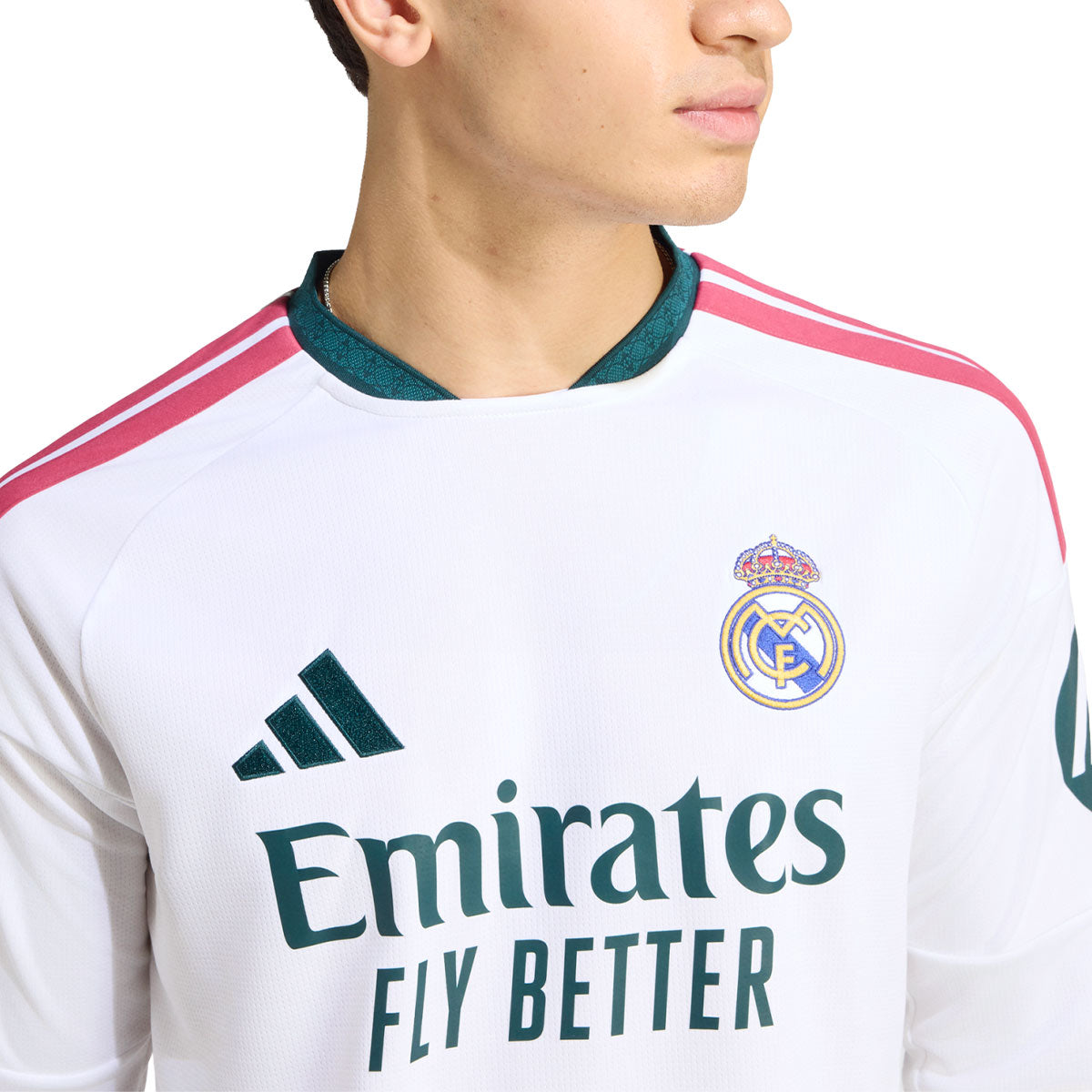 ADIDAS REAL MADRID 2026/2027 HOME REPLICA LONG SLEEVE JERSEY - WHITE