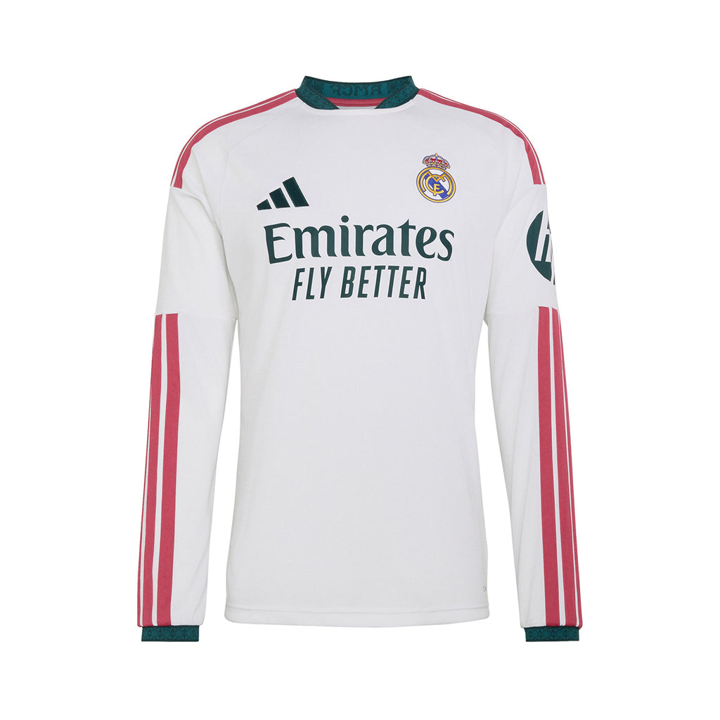 ADIDAS REAL MADRID 2026/2027 HOME REPLICA LONG SLEEVE JERSEY - WHITE