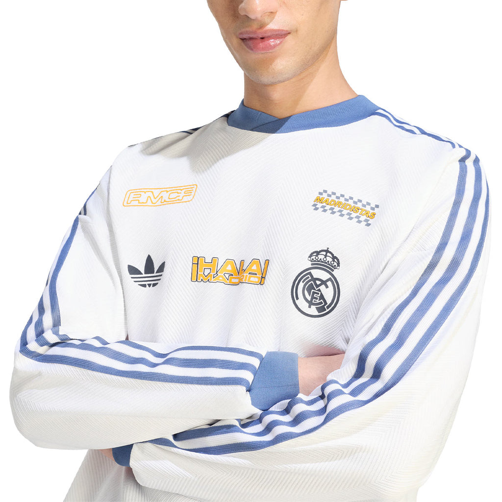 ADIDAS REAL MADRID LIFESTYLER JERSEY - WHITE