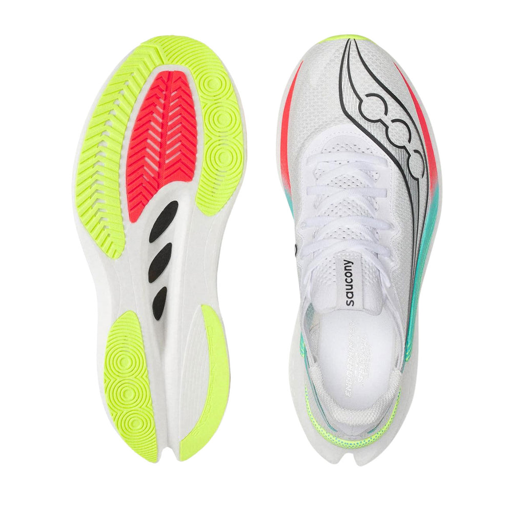 SAUCONY MEN ENDORPHIN PRO 5  - WHITE/MULTI