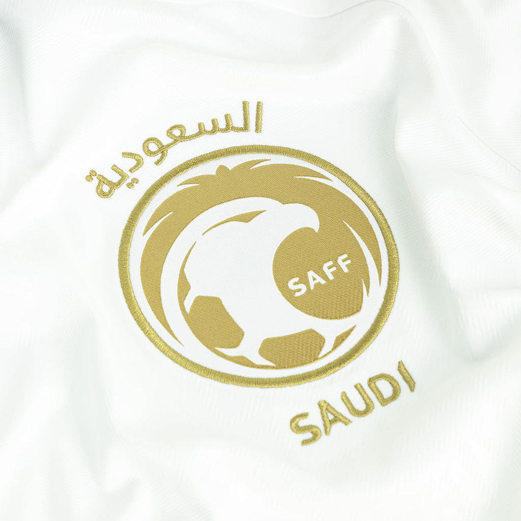 ADIDAS SAUDI ARABIA 2026 AWAY REPLICA JERSEY - WHITE/KHAKI/AURORA IVY